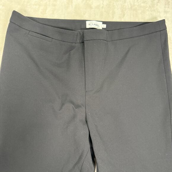 The Reset R Label Trouser Pants Women's Size Medium M Cropped Stretch Black - Picture 2 of 8